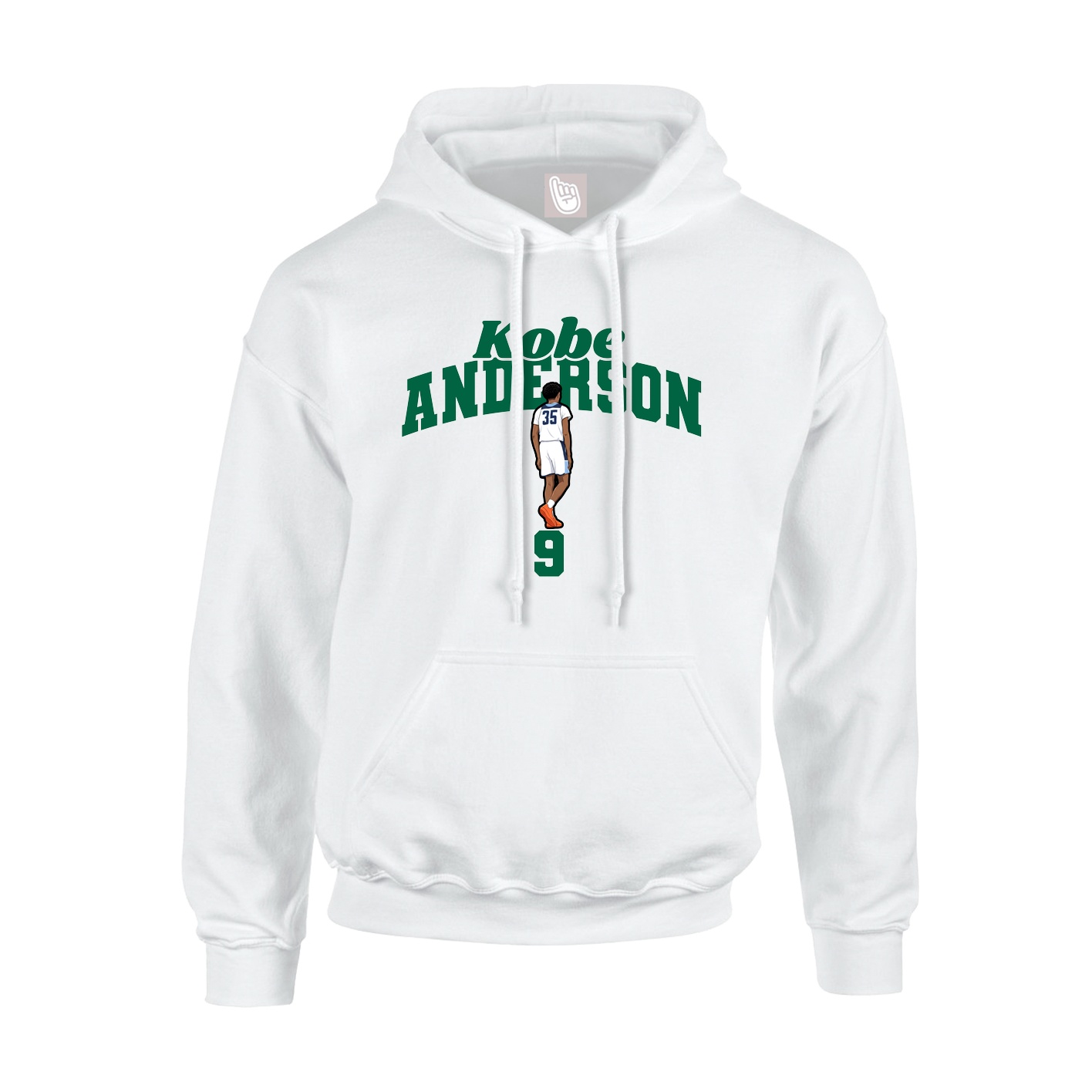 Hoodie — Signature Arch in White