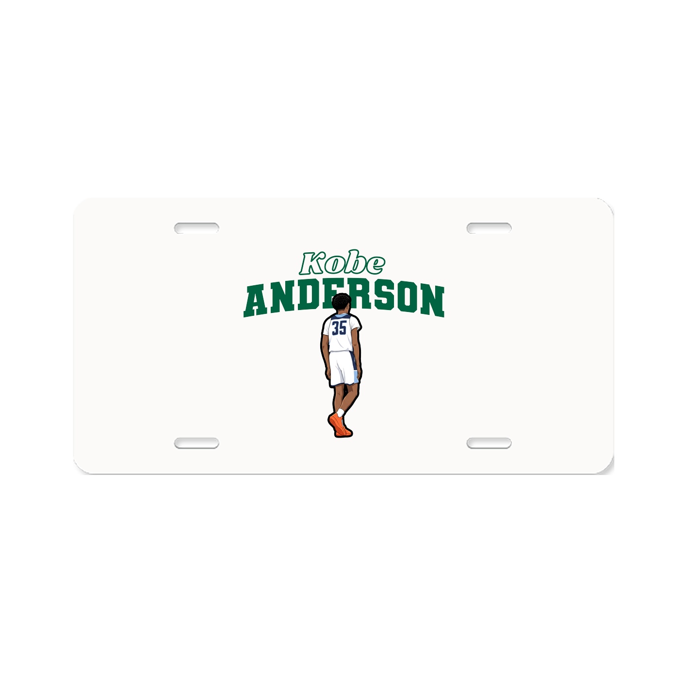 License Plate — Name Arch in Classic