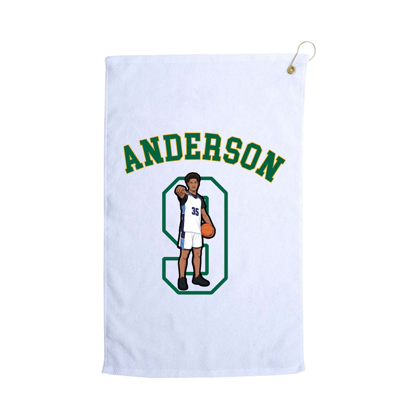 Golf Towel — Shirsey Arch in White