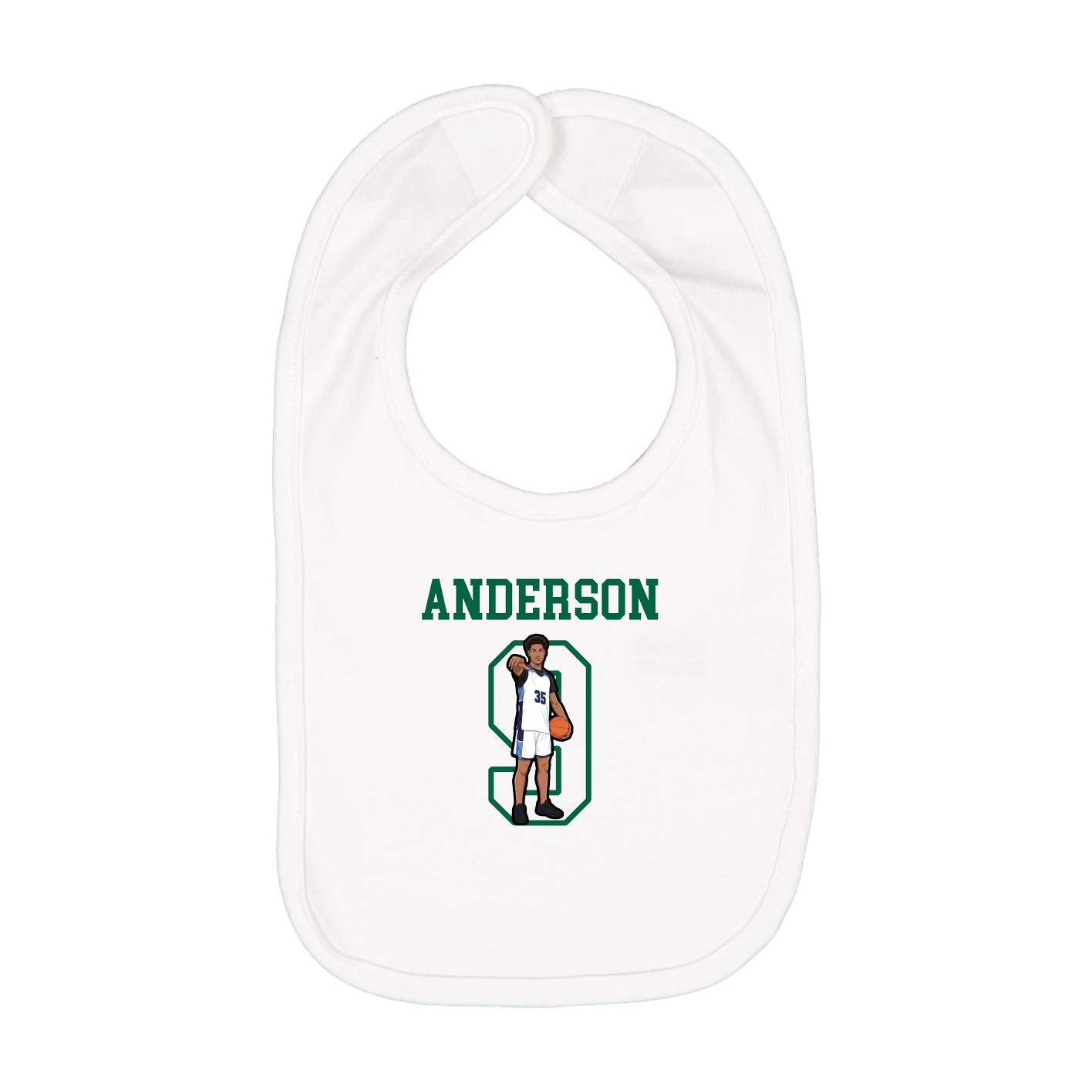 Infant Bib — Shirsey in White