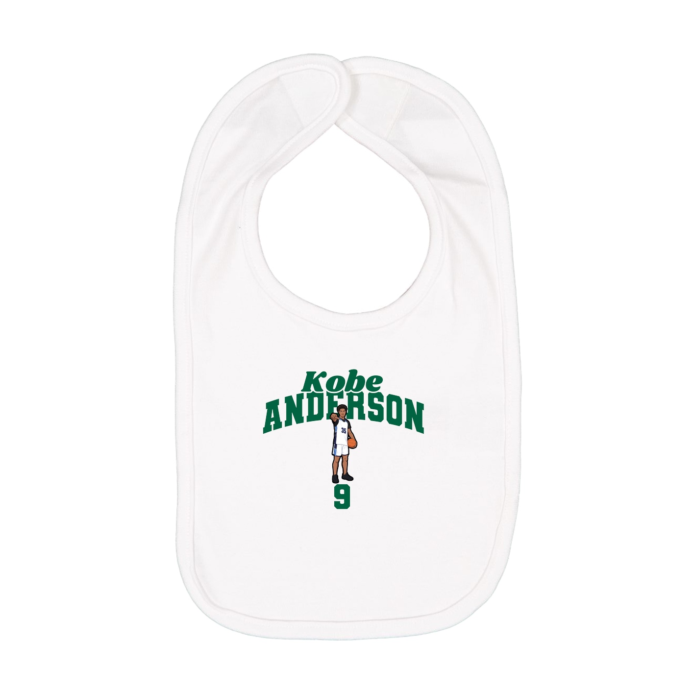 Infant Bib — Signature Arch in White