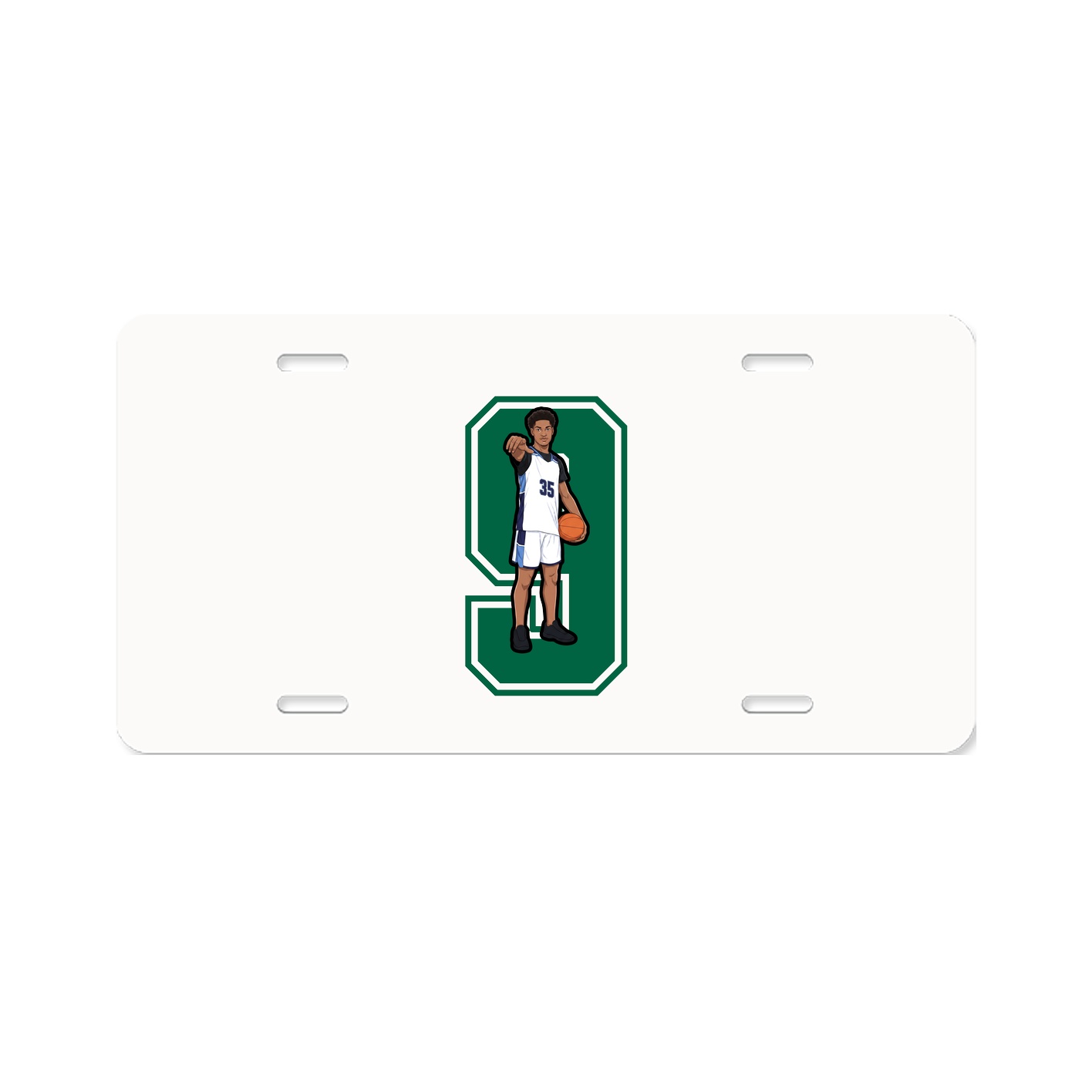 License Plate — Number in Classic