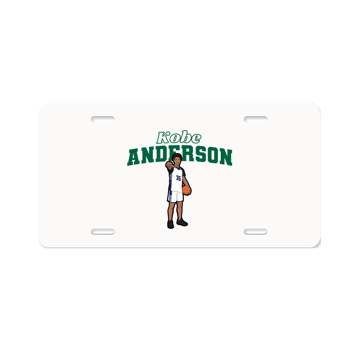 License Plate — Name Arch in Classic