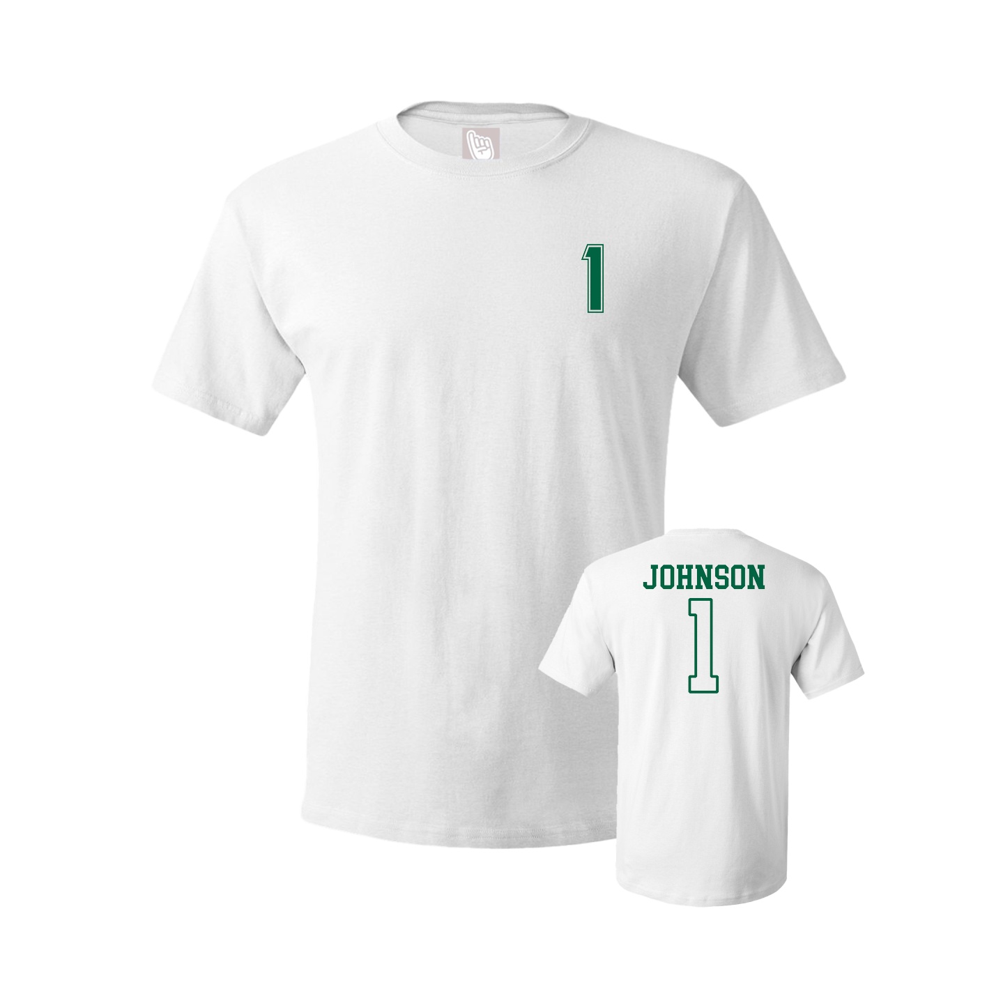 Youth Tee — Chest Back in White
