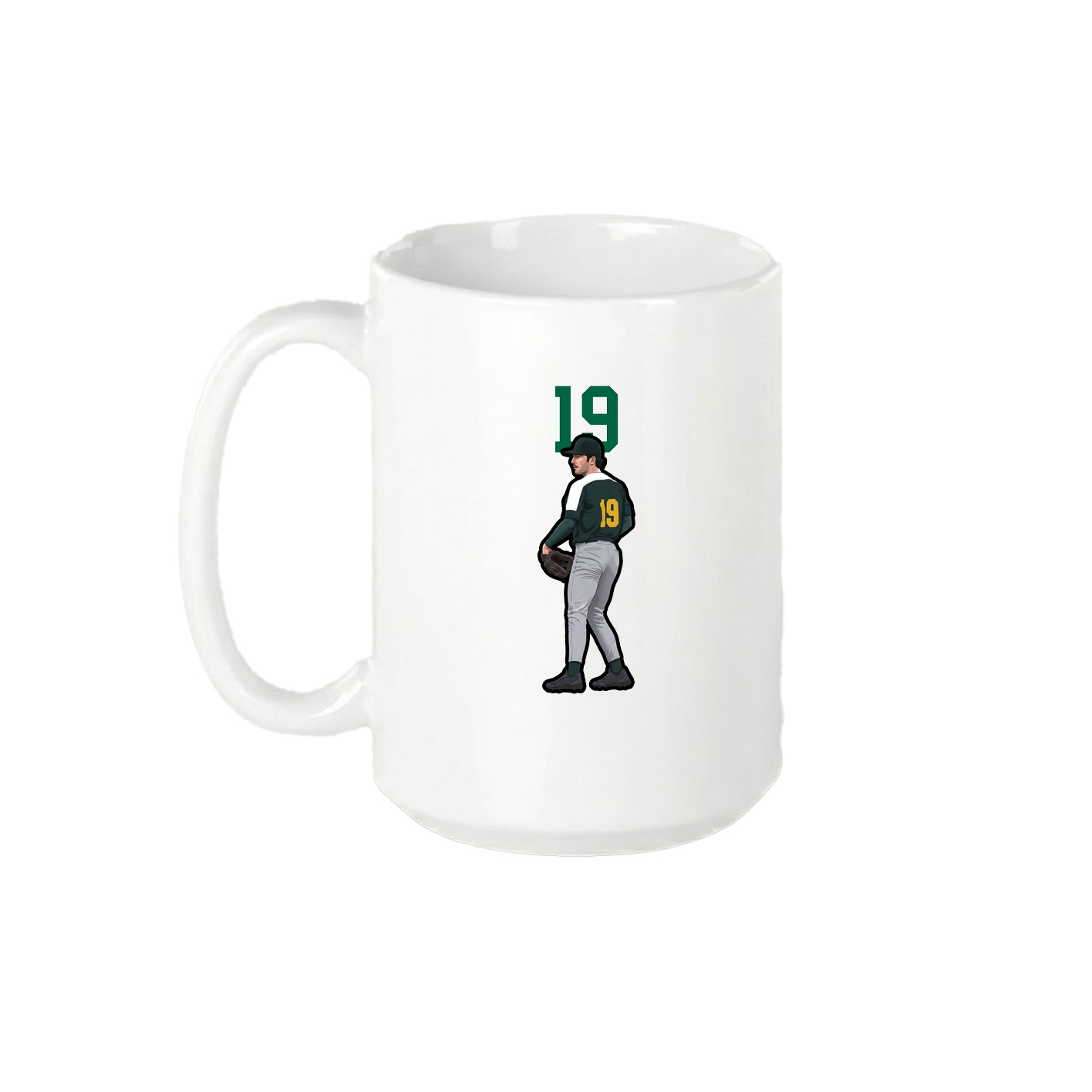 15oz Coffee Mug — Number Top in White