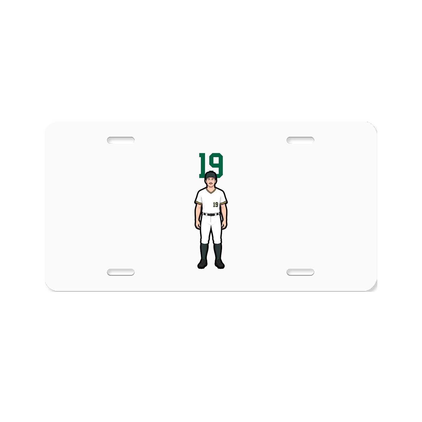 License Plate — Number Top in Classic