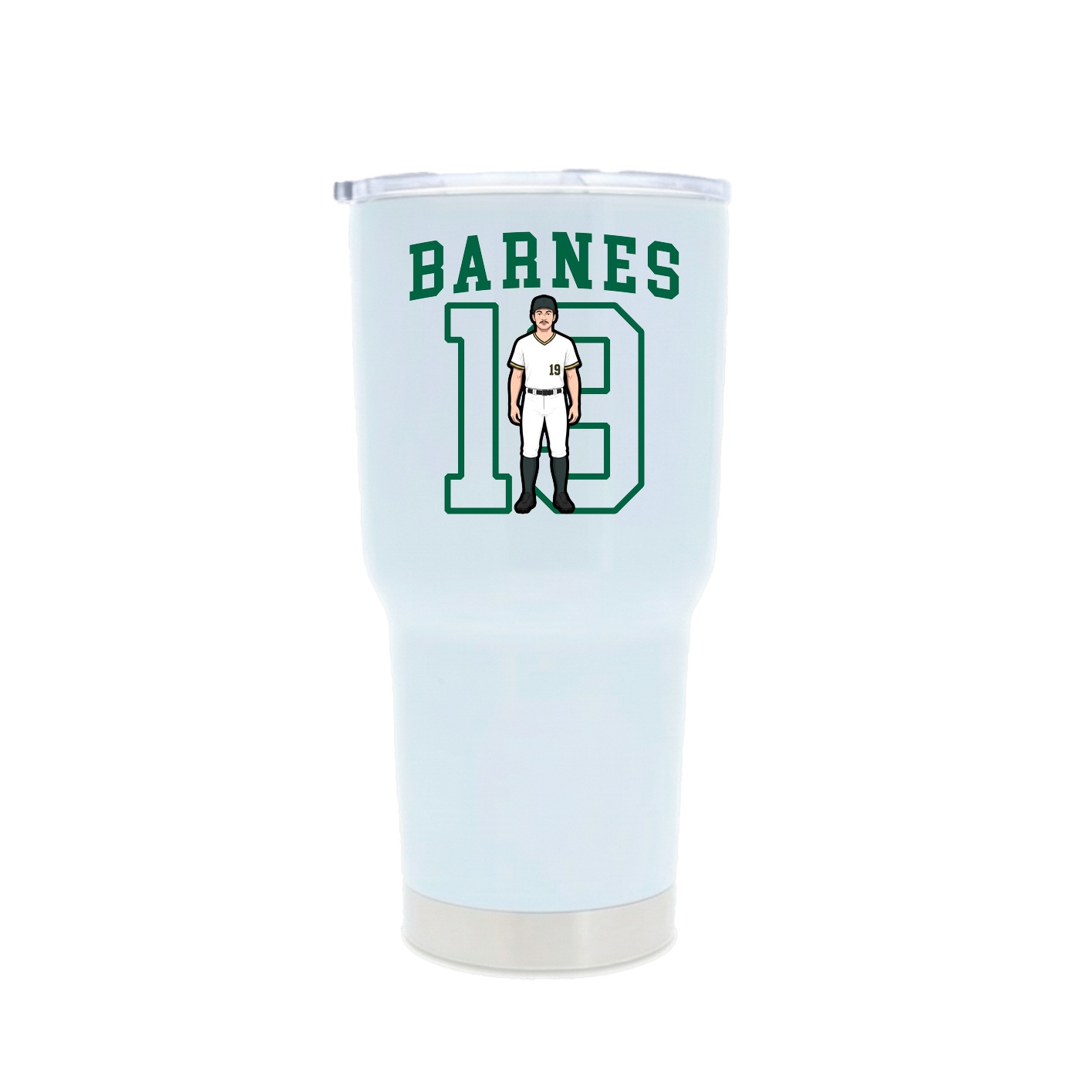 30oz Stainless Steel Tumbler — Shirsey in White