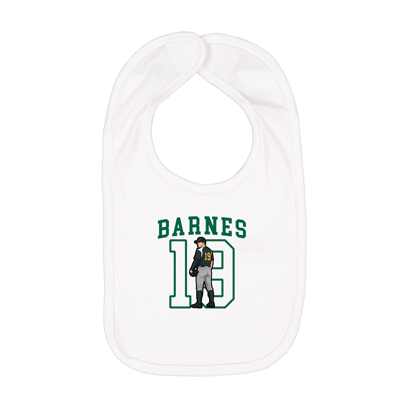 Infant Bib — Shirsey in White