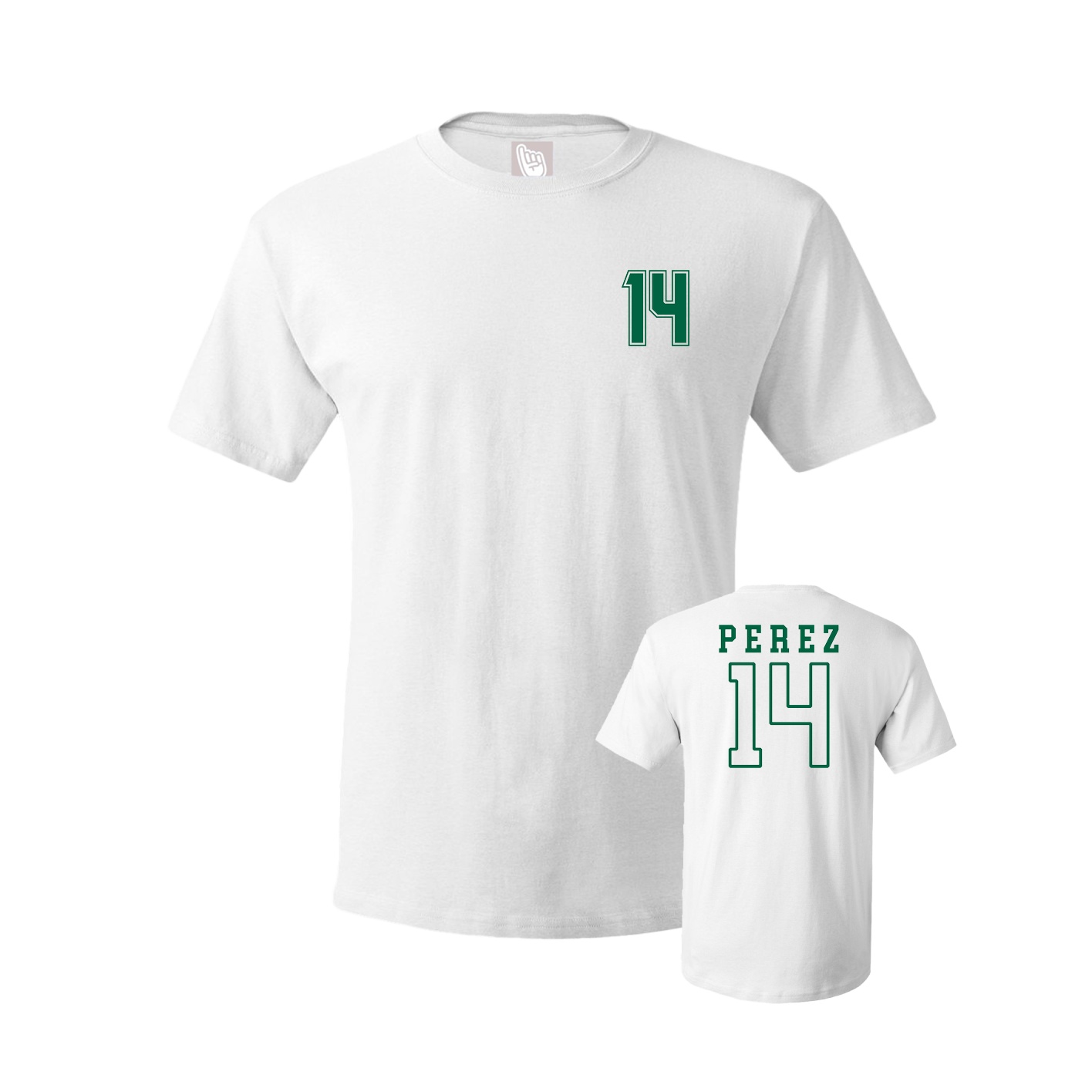 Youth Tee — Chest Back in White