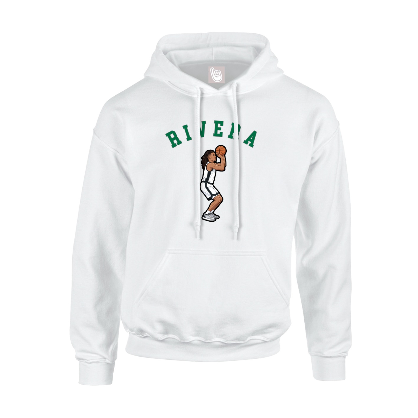 Hoodie — Shirsey Arch in White