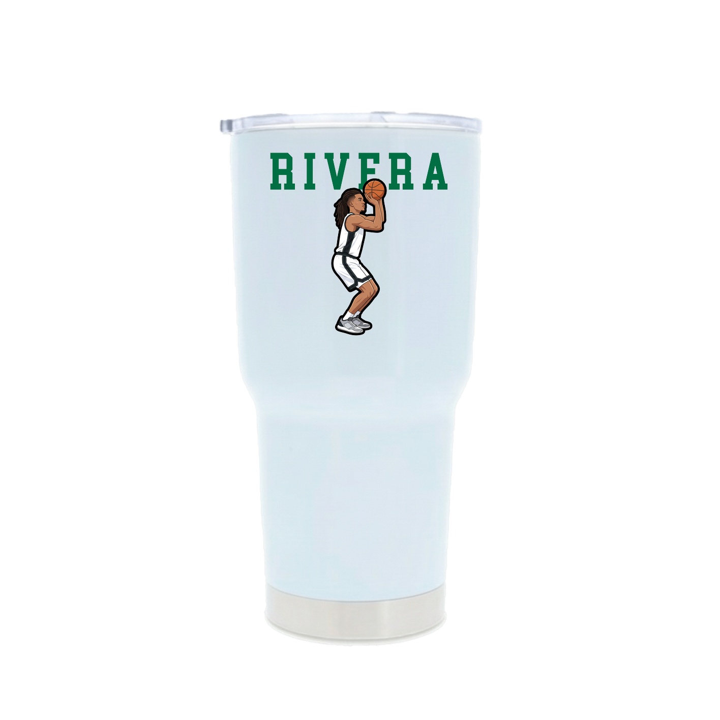 30oz Stainless Steel Tumbler — Shirsey in White