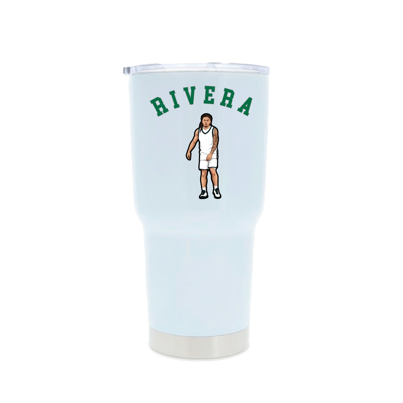 30oz Stainless Steel Tumbler — Shirsey Arch in White