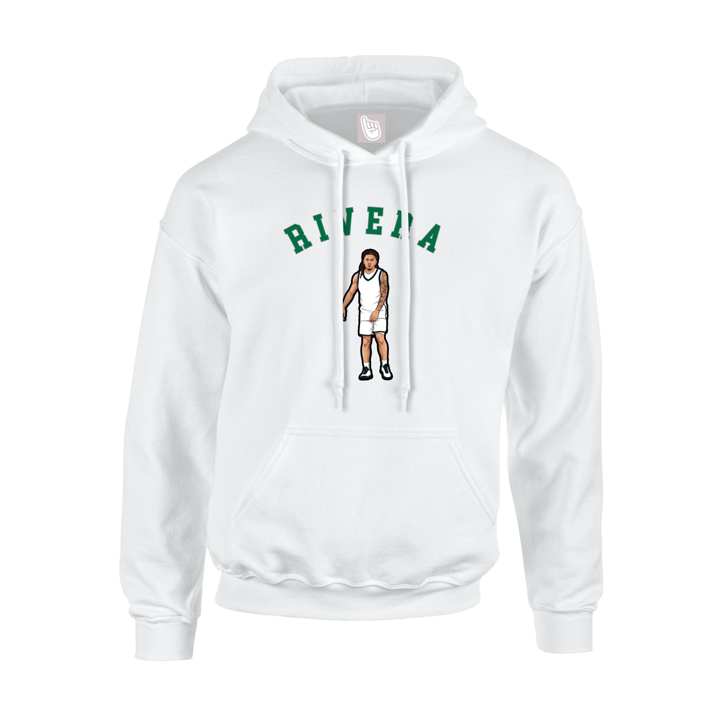 Youth Hoodie — Shirsey Arch in White