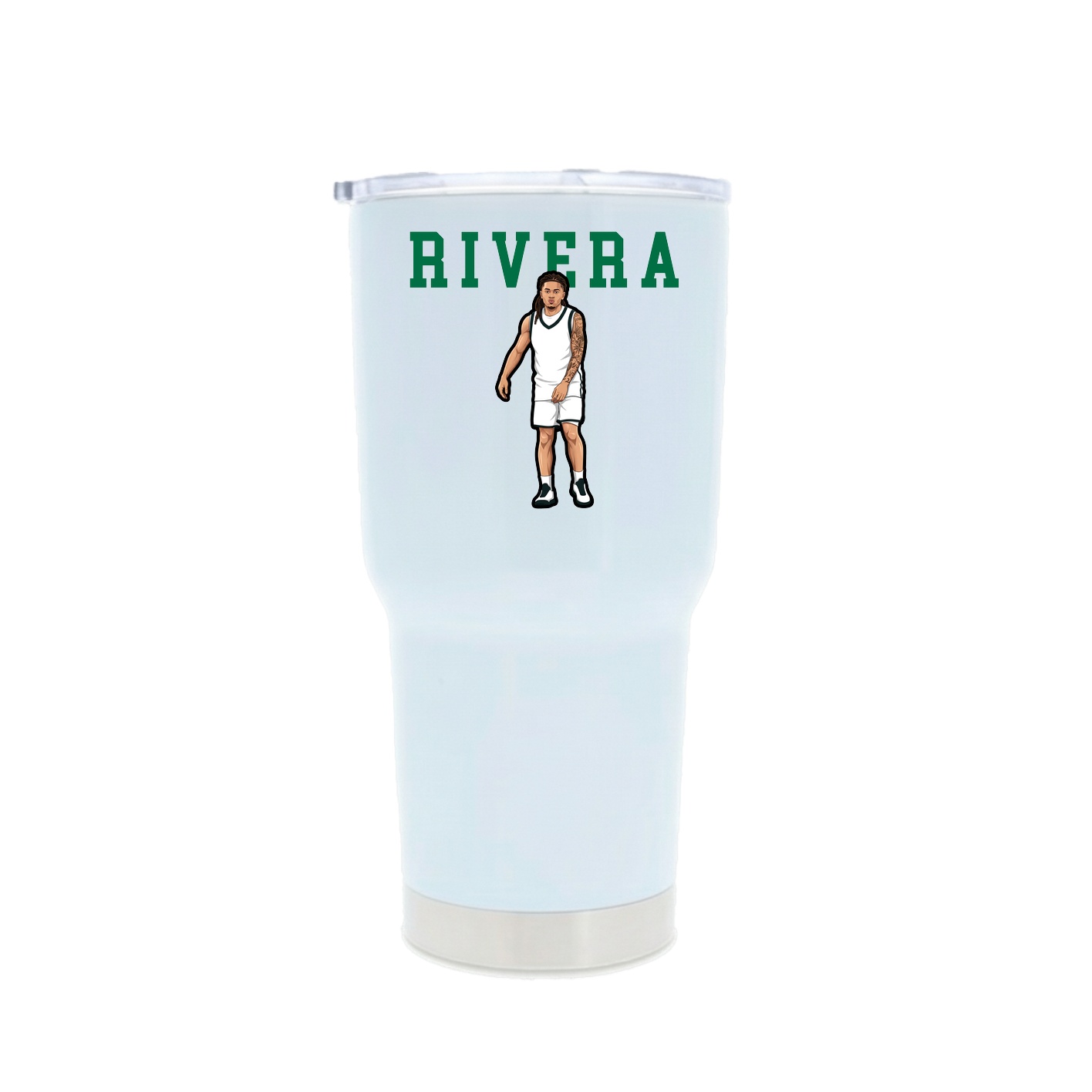30oz Stainless Steel Tumbler — Shirsey in White