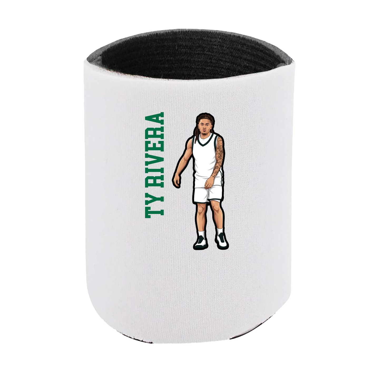 Can Holder — Name Vertical in White