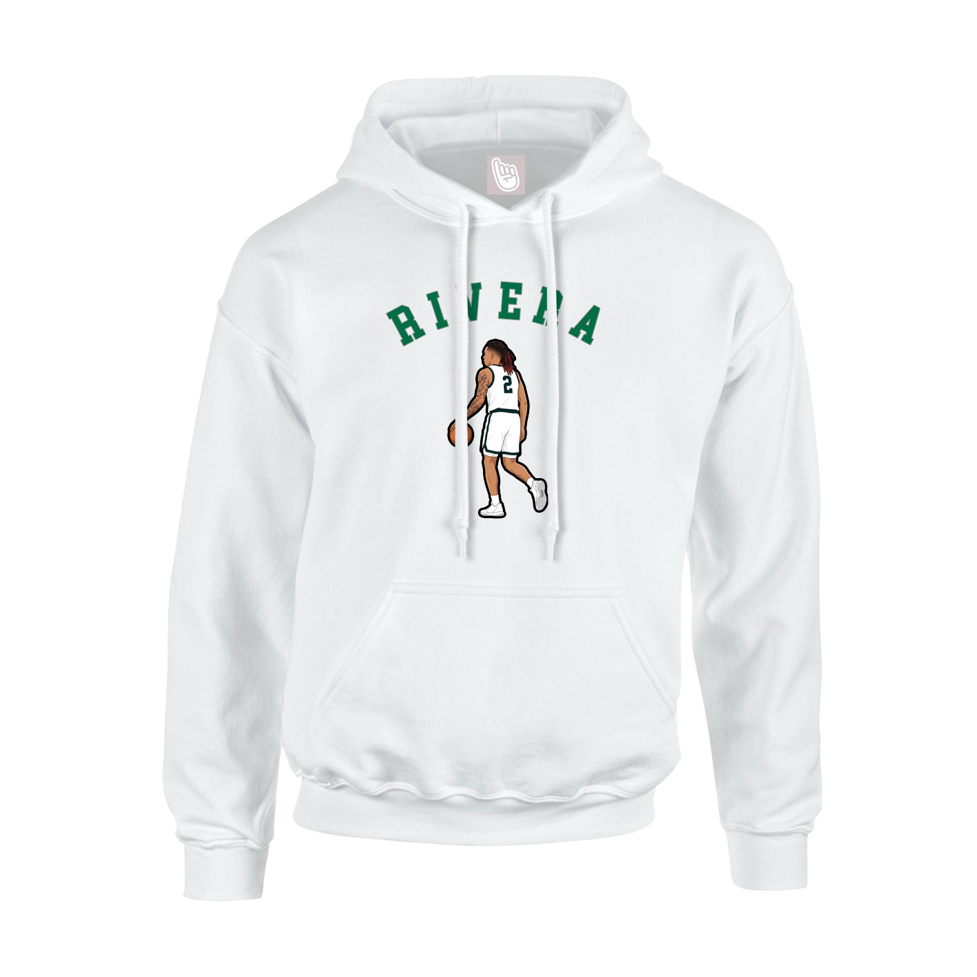 Hoodie — Shirsey Arch in White