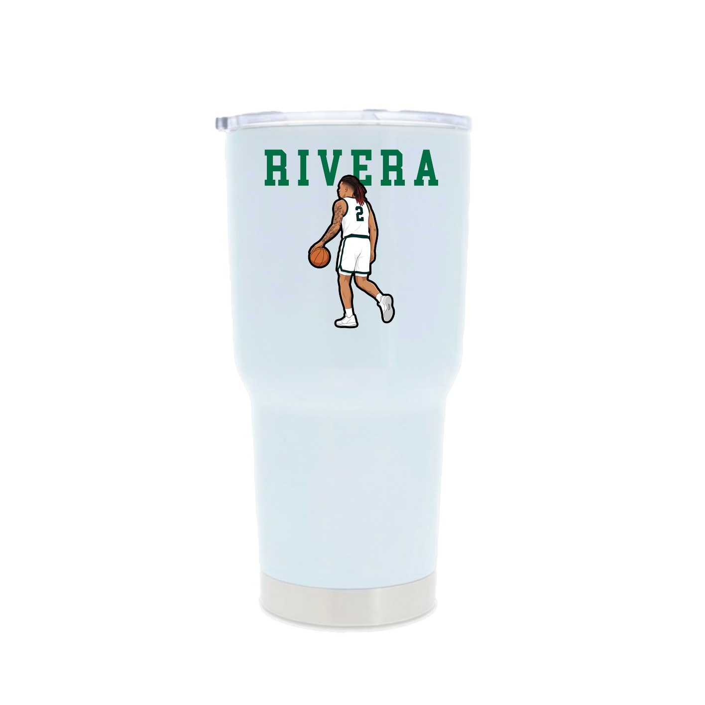 30oz Stainless Steel Tumbler — Shirsey in White
