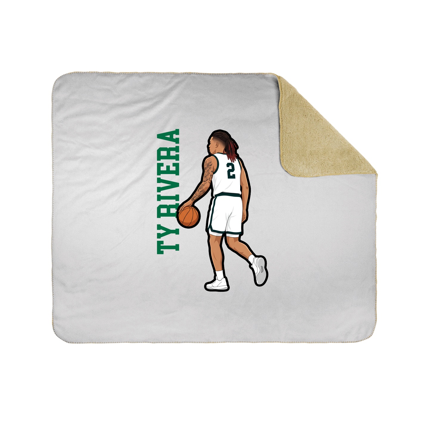 50x60 Sherpa Lined Throw Blanket
