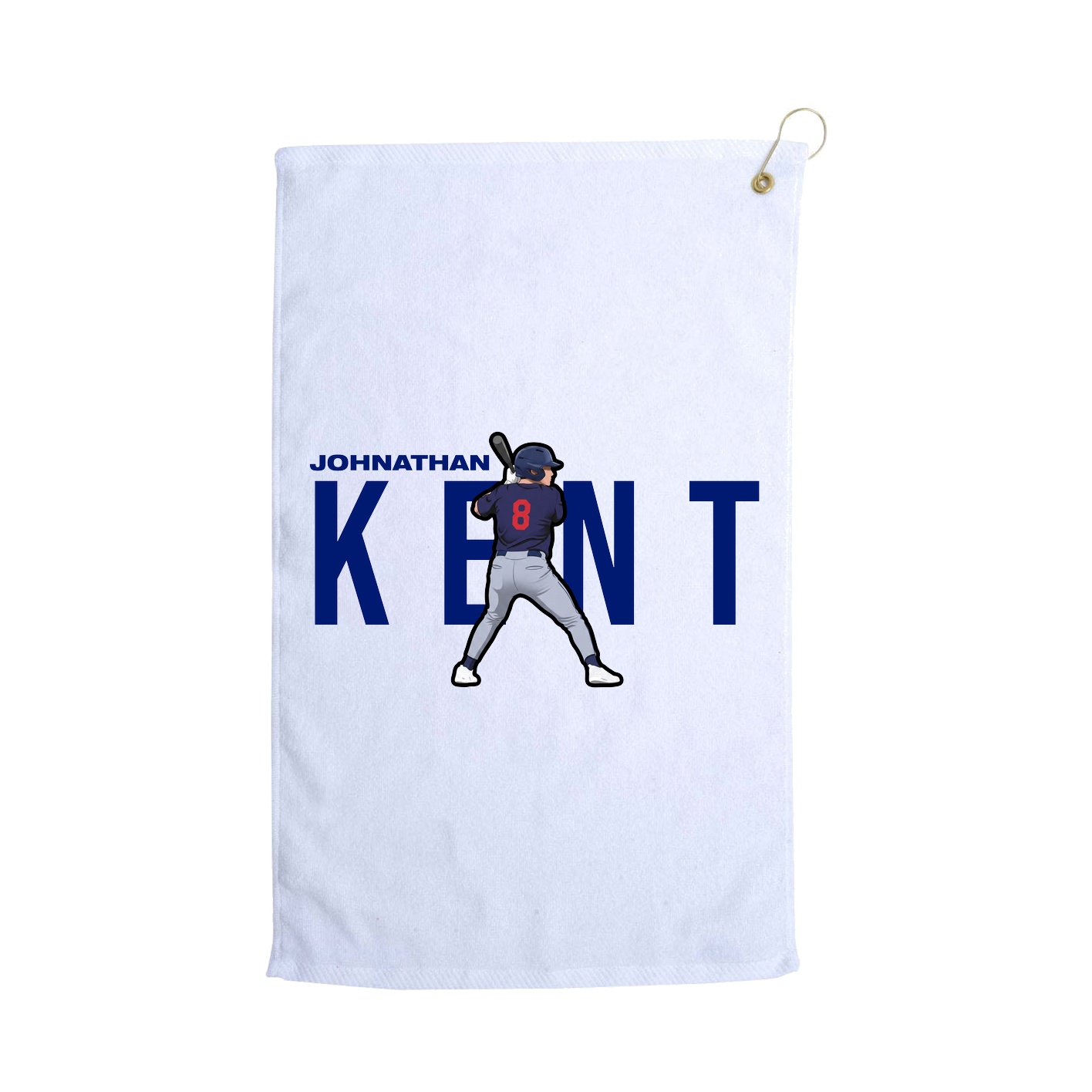 Golf Towel — Player Name in White
