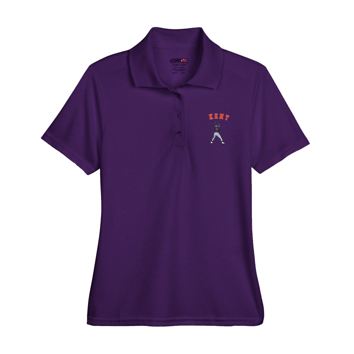 Womens Performance Polo — Shirsey Arch in Purple