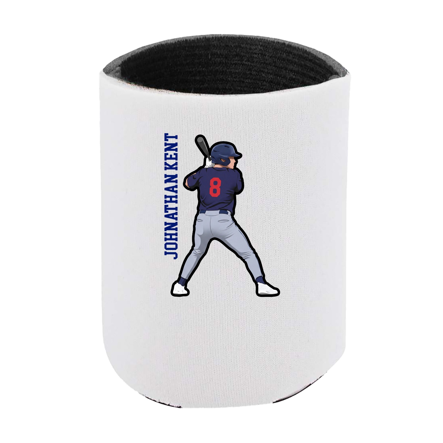 Can Holder — Name Vertical in White