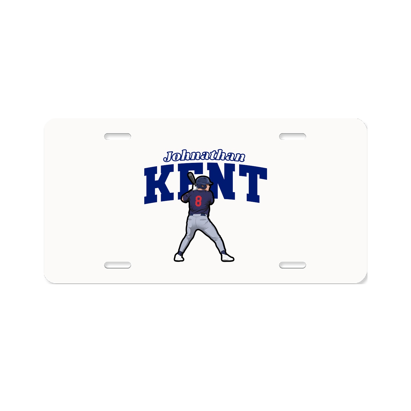 License Plate — Name Arch in Classic