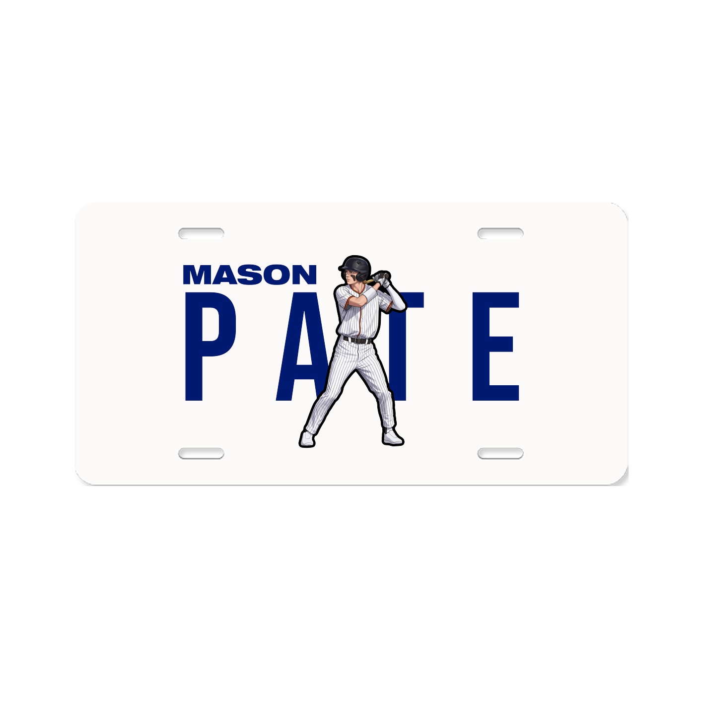 License Plate — Player Name in Classic