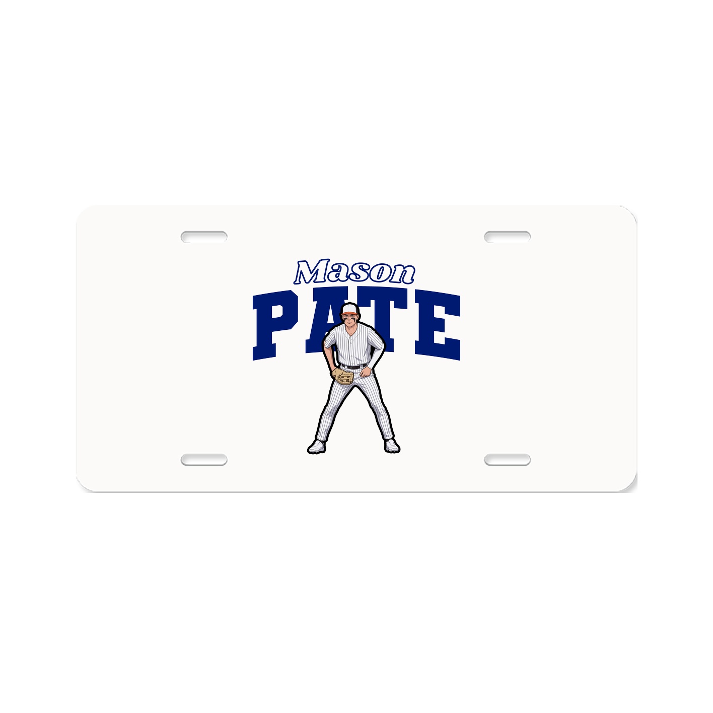 License Plate — Name Arch in Classic