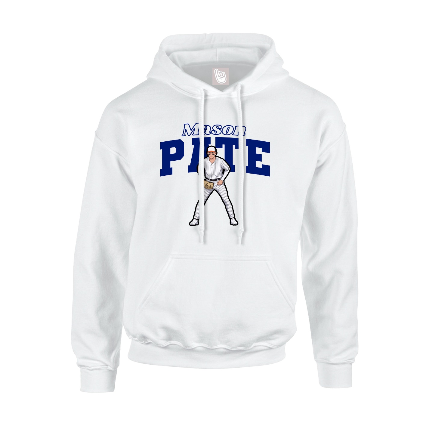 Hoodie — Name Arch in White