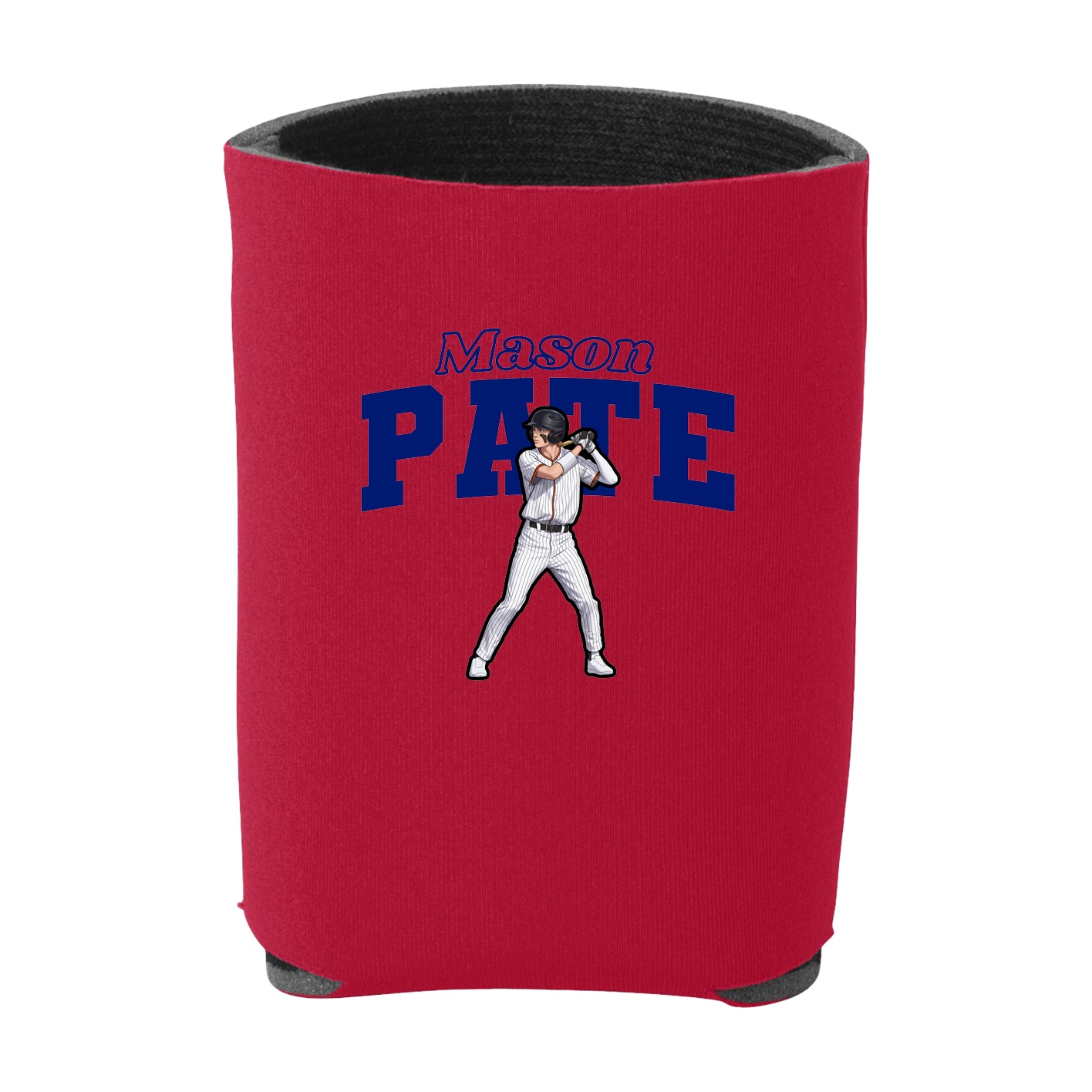 Can Holder — Name Arch in Red