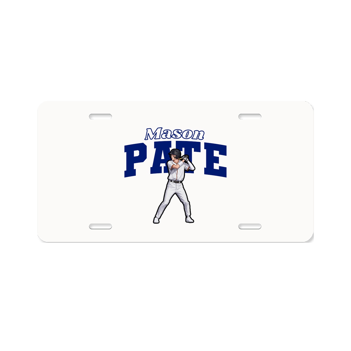 License Plate — Name Arch in Classic