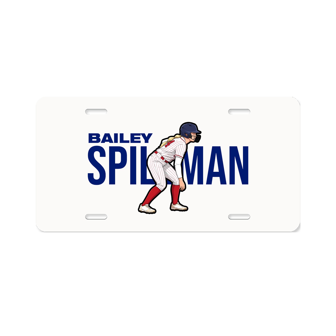 License Plate — Player Name in Classic