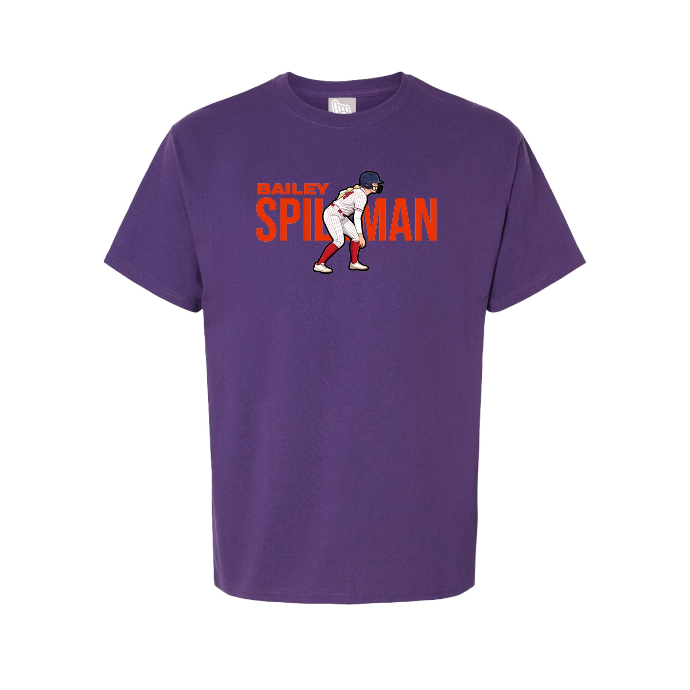 Youth Tee — Player Name in Purple