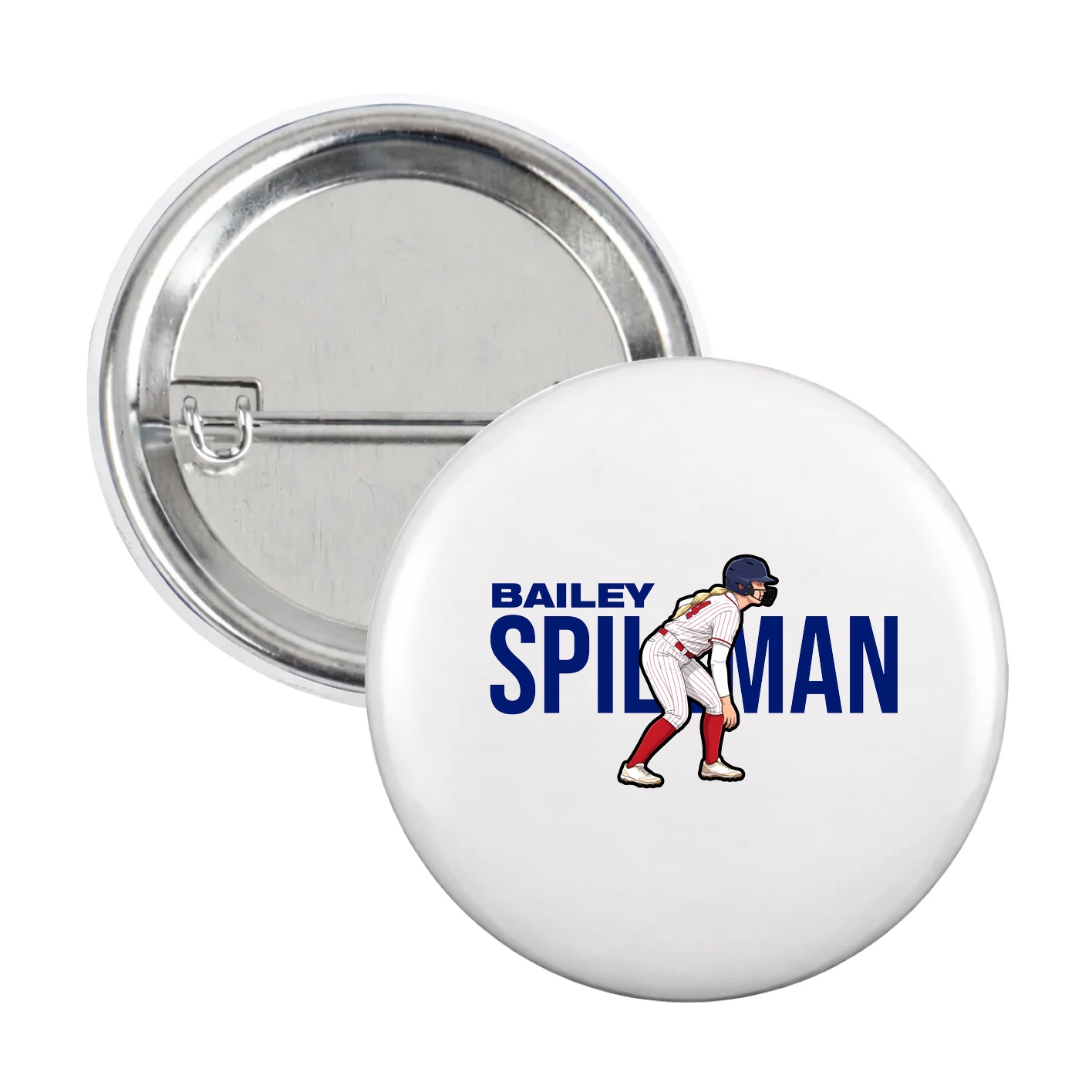 Game Day Button — Player Name in White