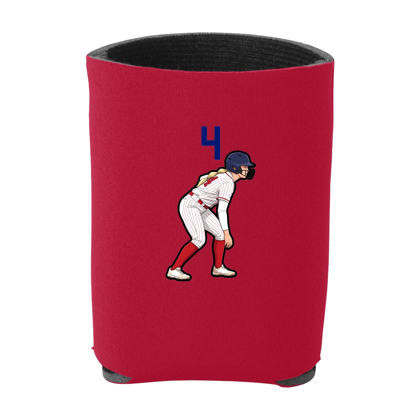 Can Holder — Number Top in Red