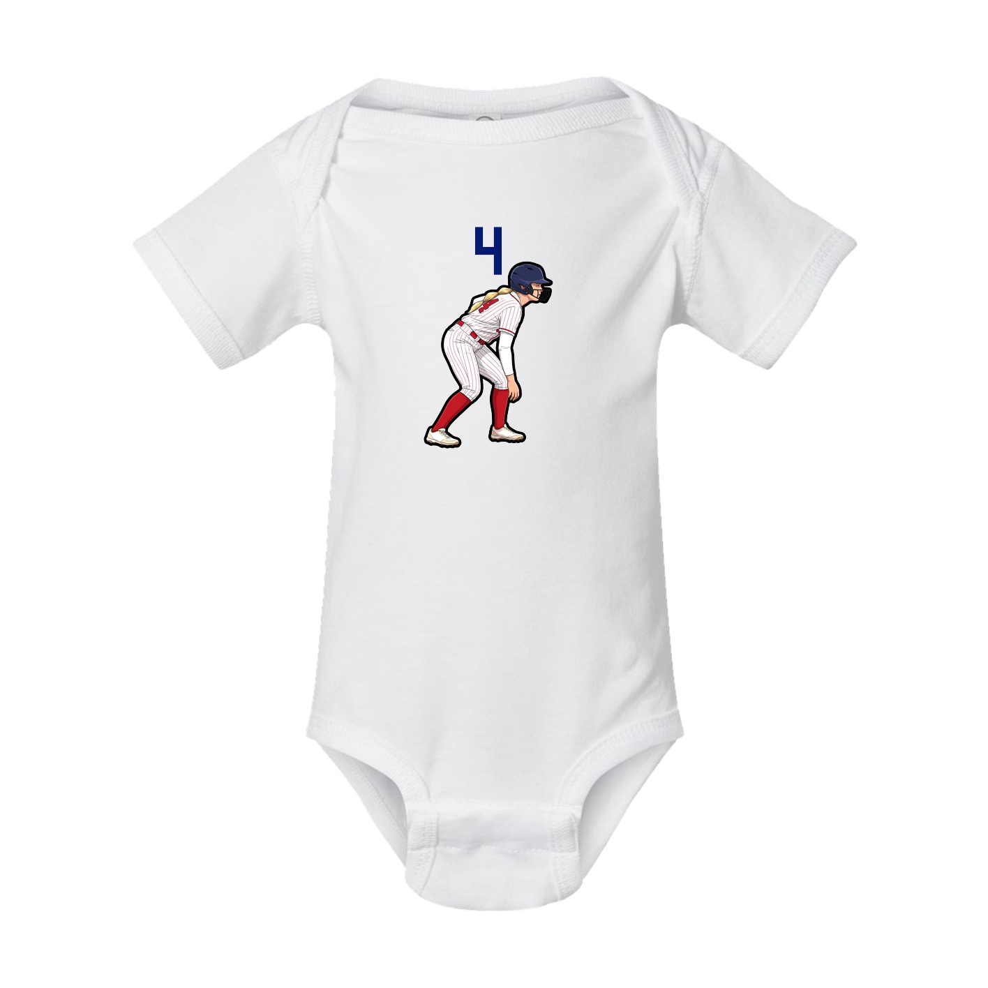 Baby Onesie — Number Top in White