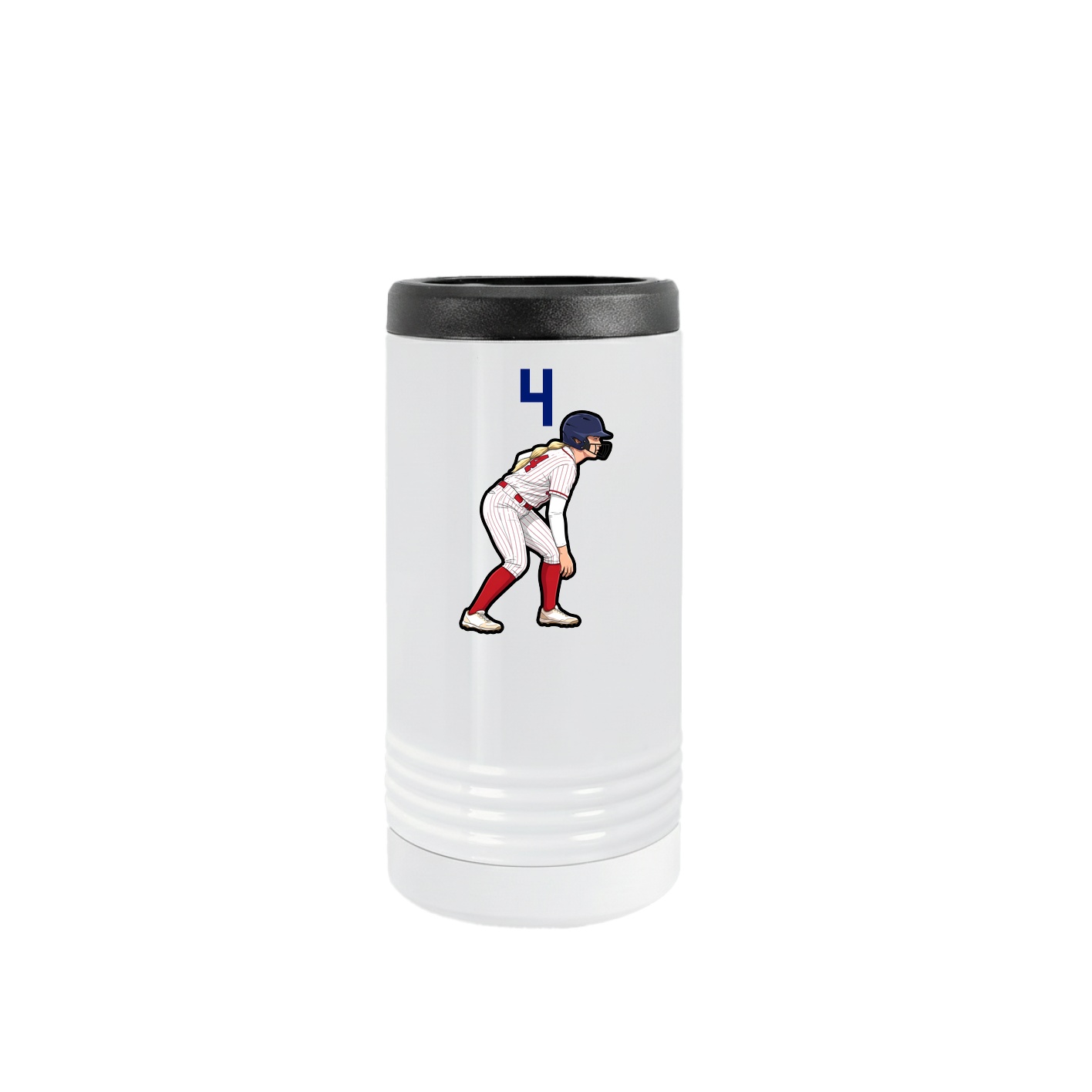 Slim Beverage Holder — Number Top in White