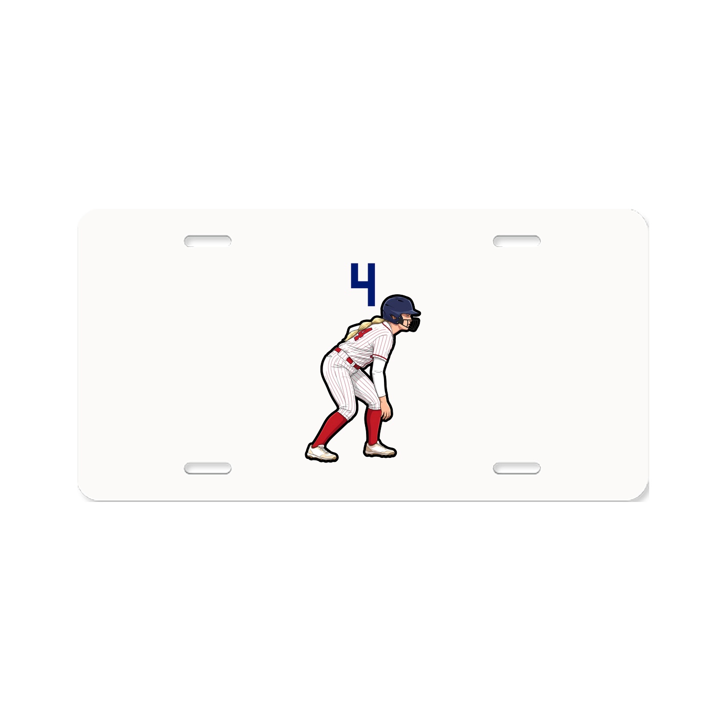 License Plate — Number Top in Classic