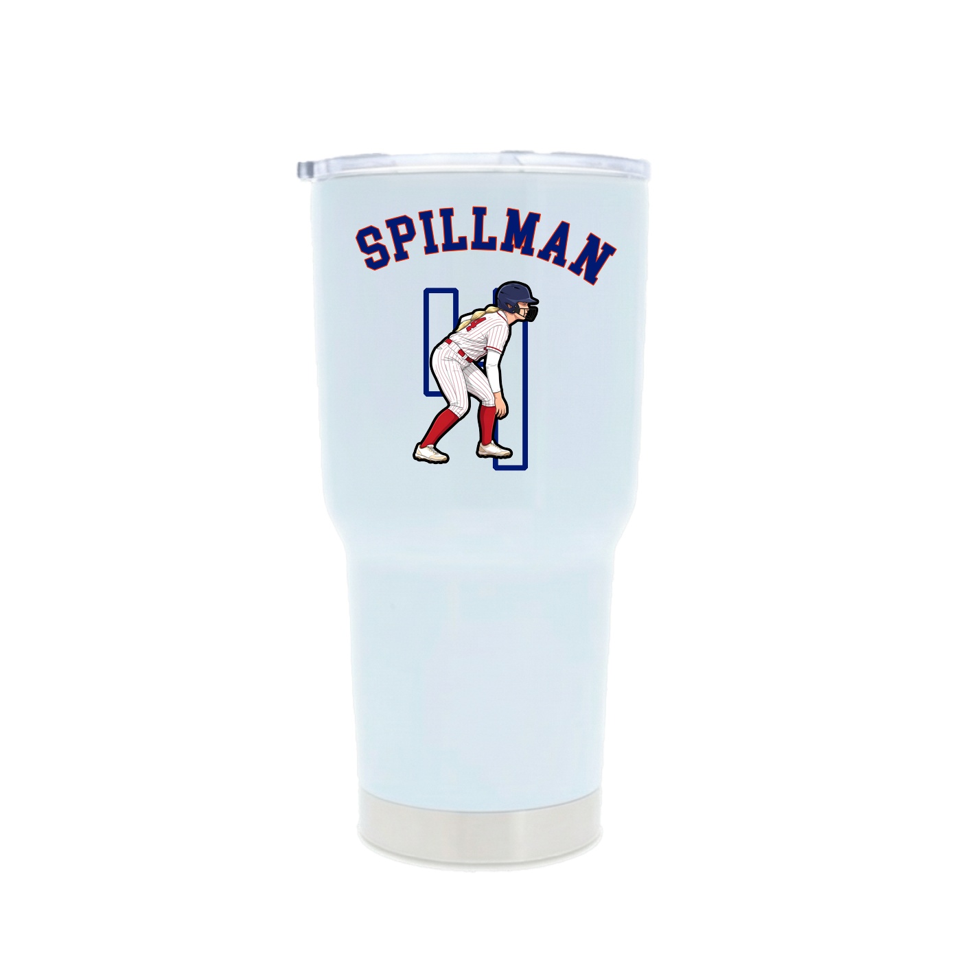 30oz Stainless Steel Tumbler — Shirsey Arch in White