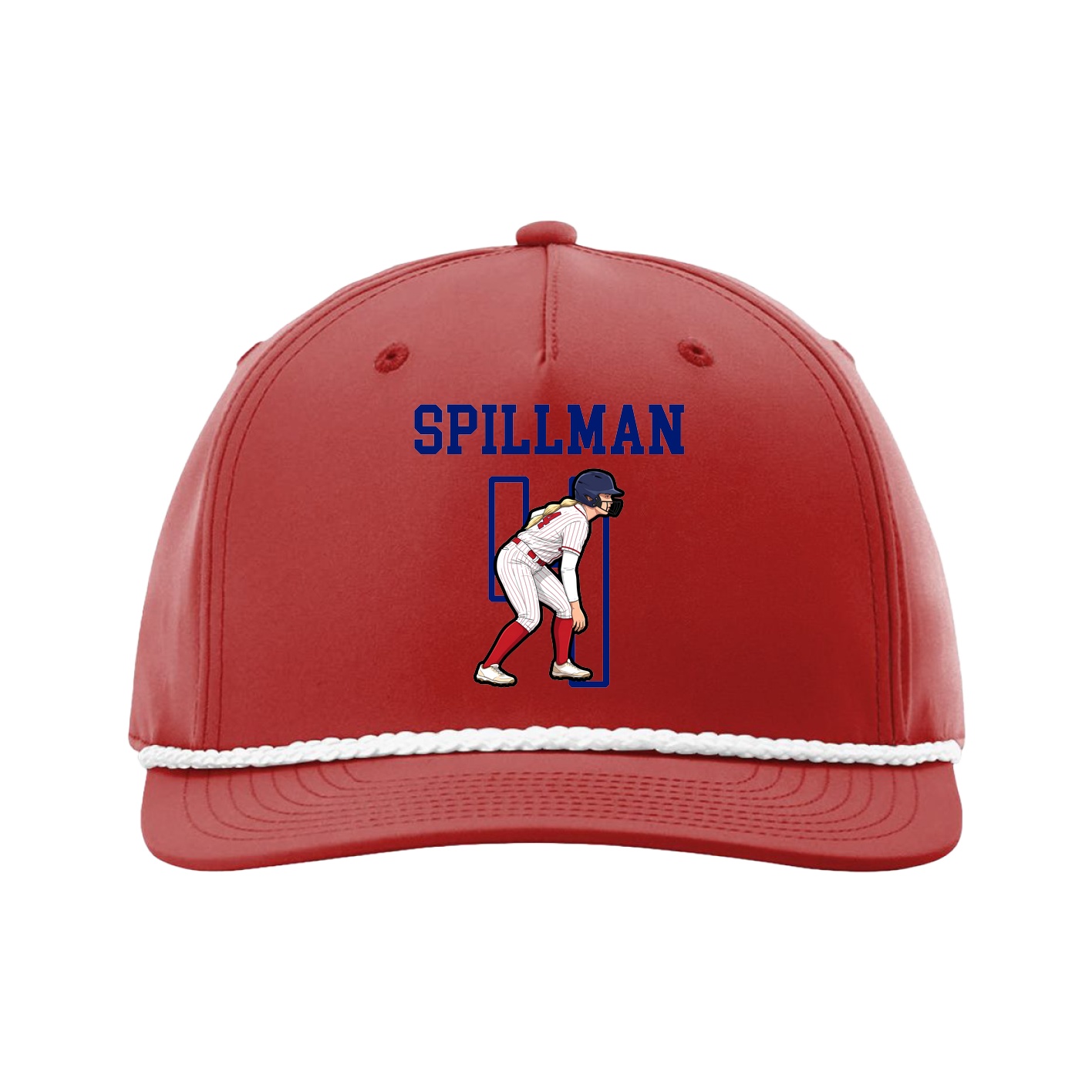 Five-Panel Classic Rope Cap — Shirsey in Red