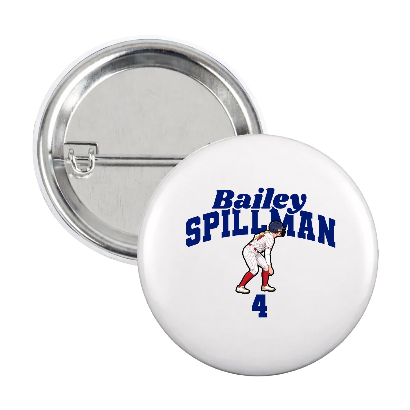 Game Day Button — Signature Arch in White
