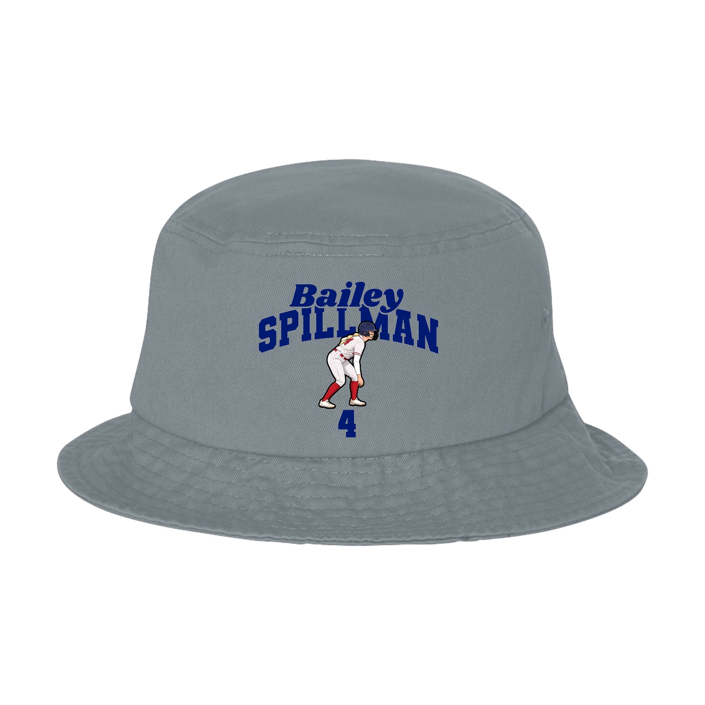 Bucket Cap — Signature Arch in Grey