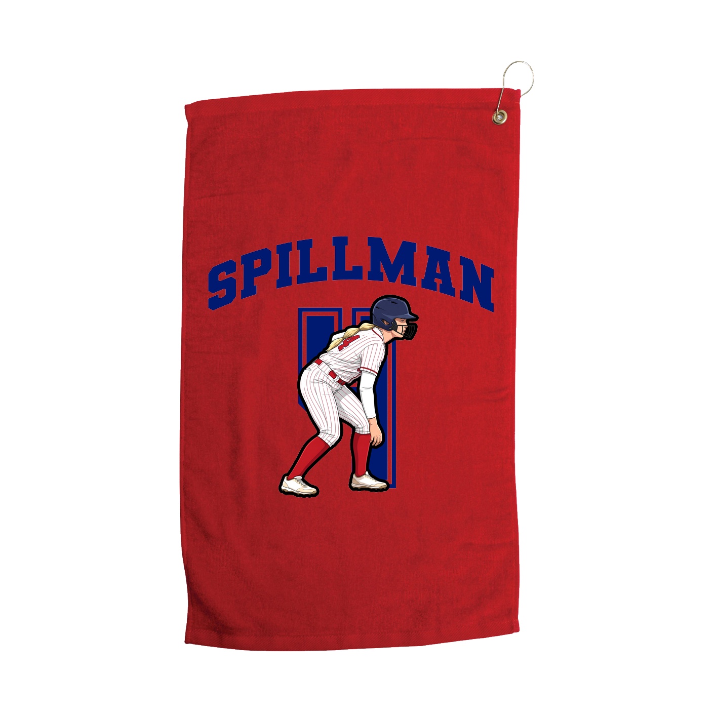 Golf Towel — Number in Red