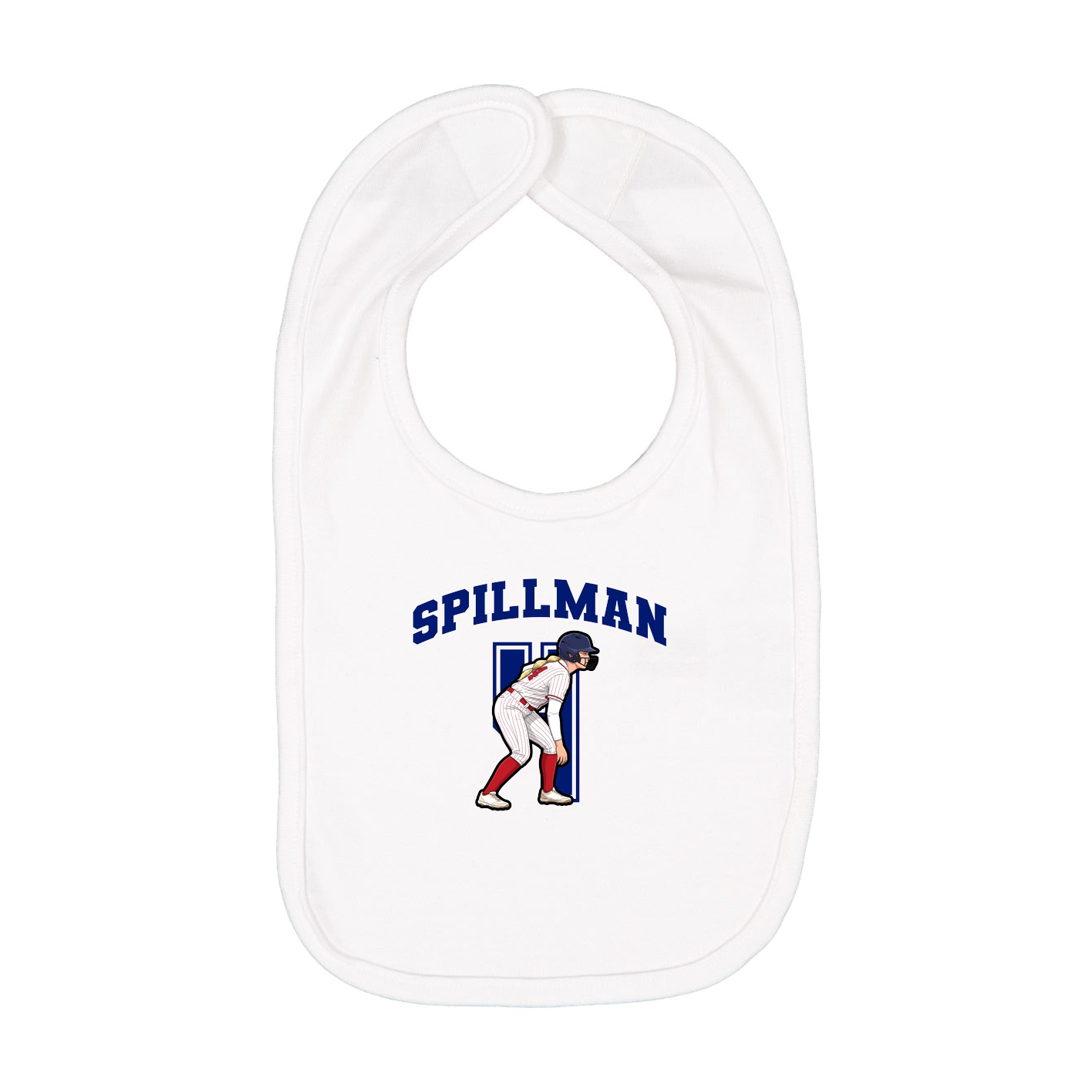 Infant Bib — Number in White