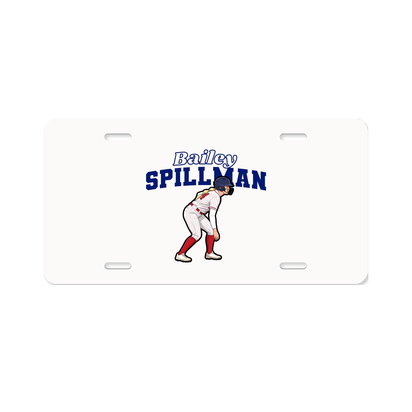 License Plate — Name Arch in Classic