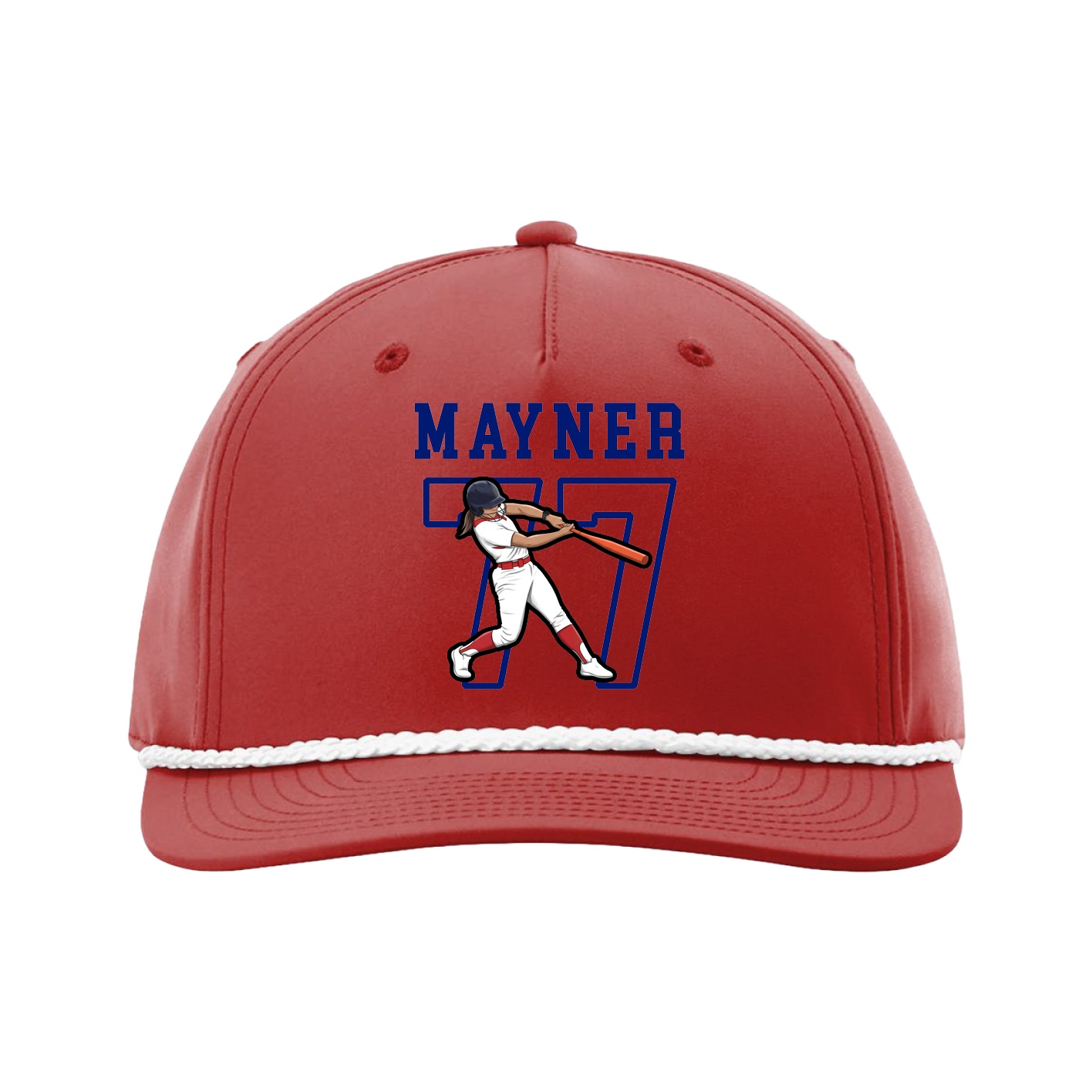 Five-Panel Classic Rope Cap — Shirsey in Red