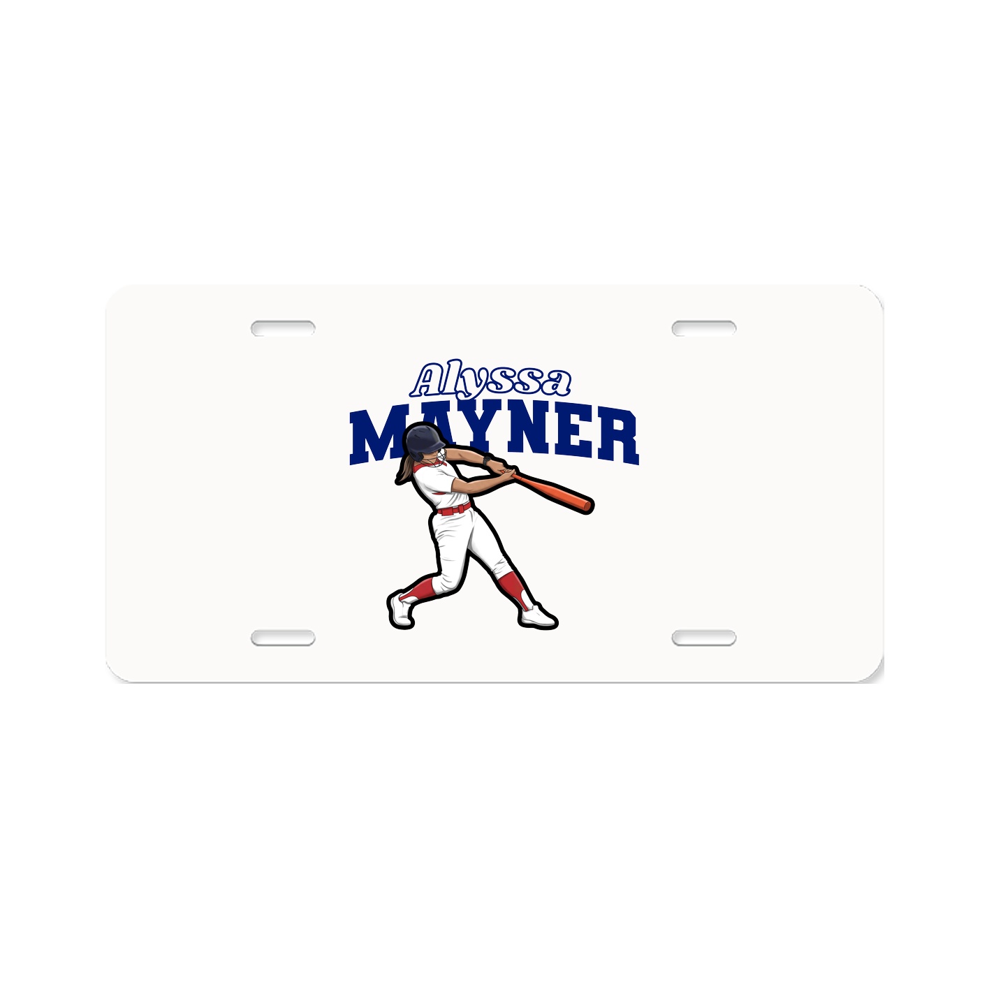 License Plate — Name Arch in Classic