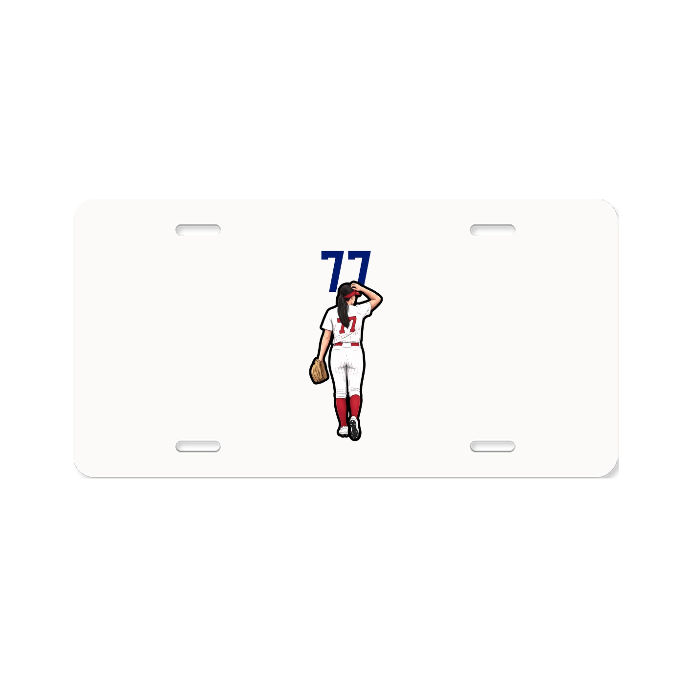 License Plate — Number Top in Classic