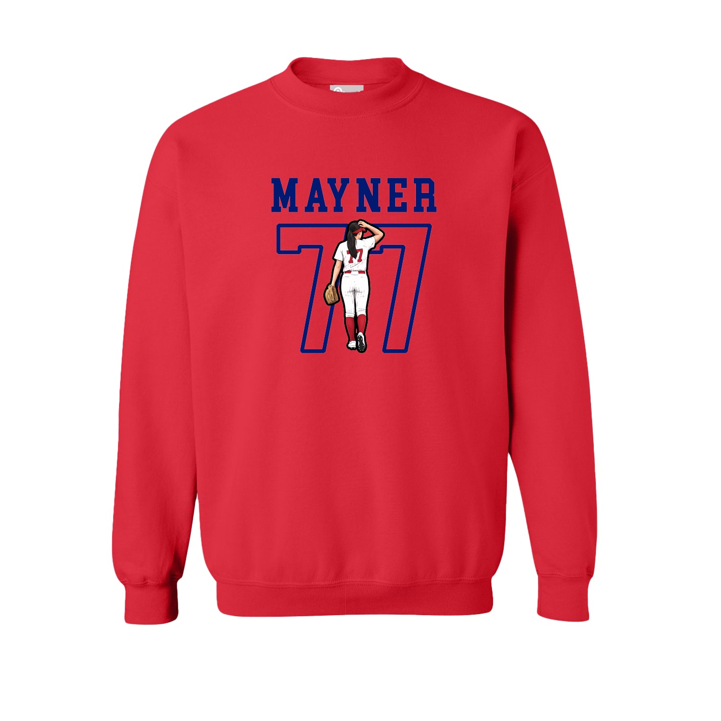 Fleece Crew — Shirsey in Red