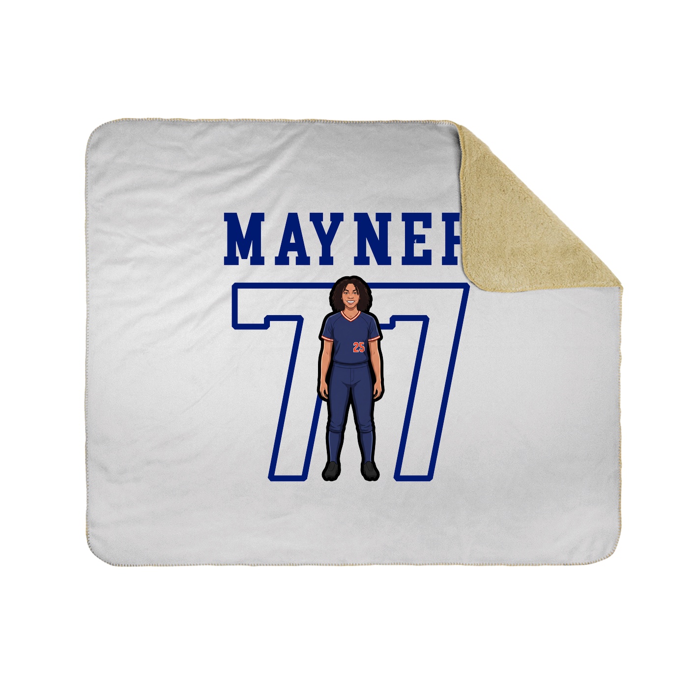 Throw Blanket — Shirsey in White
